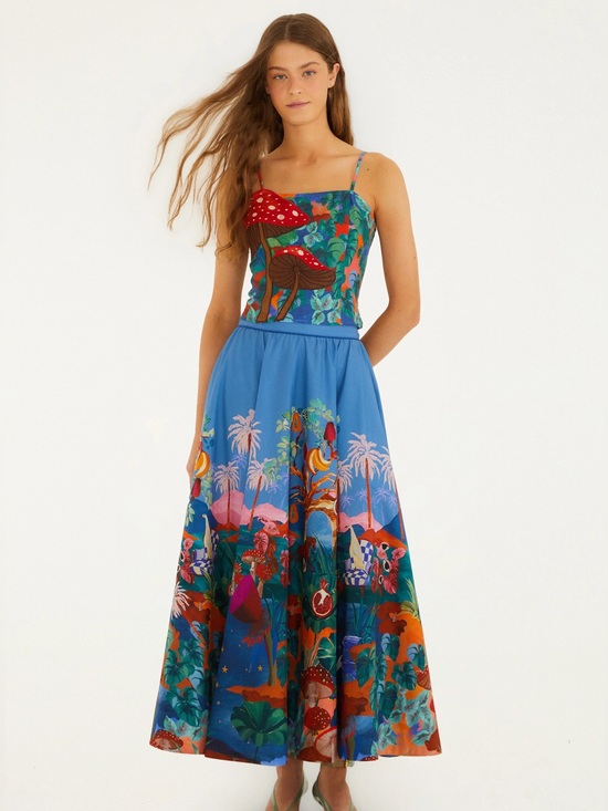 FARM Rio Dresses & Skirts - FARM Rio Dream Landscape Organic Cotton Maxi Skirt